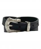 TORY LEATHERトリーレザー）の古着「レザーベルト」｜ブラック