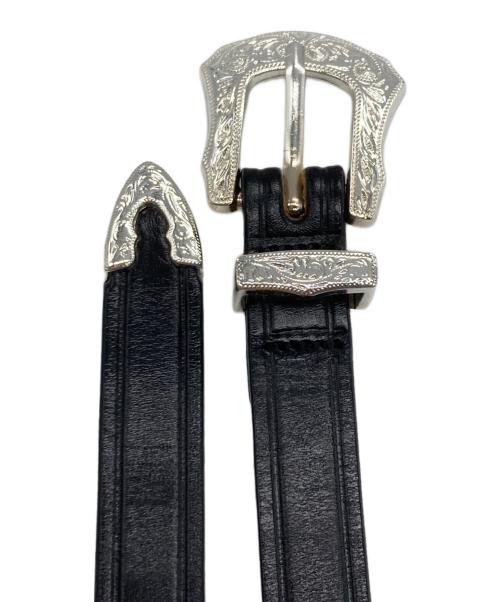 TORY LEATHER（トリーレザー）TORY LEATHER (トリーレザー) レザーベルト ブラック サイズ:34の古着・服飾アイテム