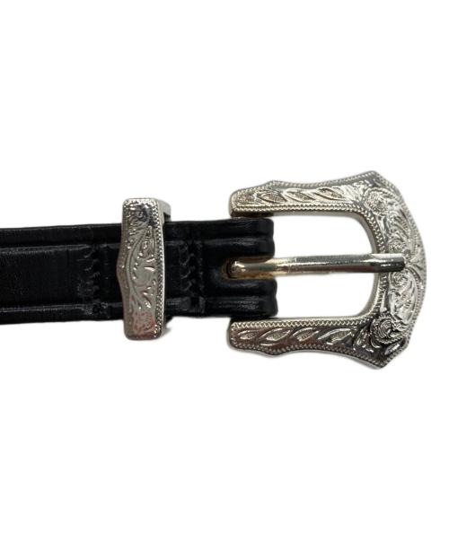 TORY LEATHER（トリーレザー）TORY LEATHER (トリーレザー) レザーベルト ブラック サイズ:34の古着・服飾アイテム