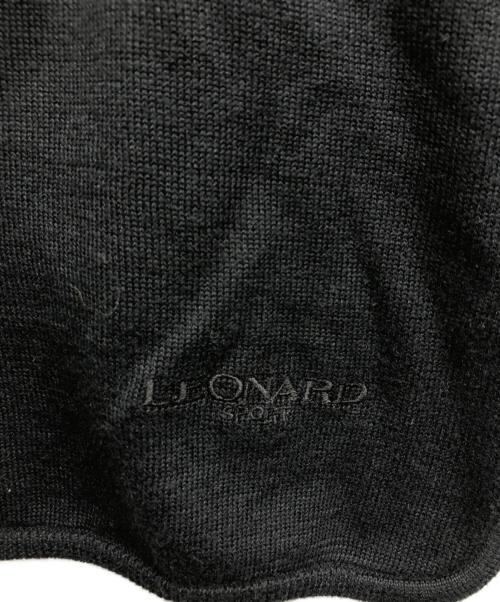 LEONARD SPORT（レオナール スポーツ）LEONARD SPORT (レオナール スポーツ) 花柄半袖ニット ブラック サイズ:Mの古着・服飾アイテム