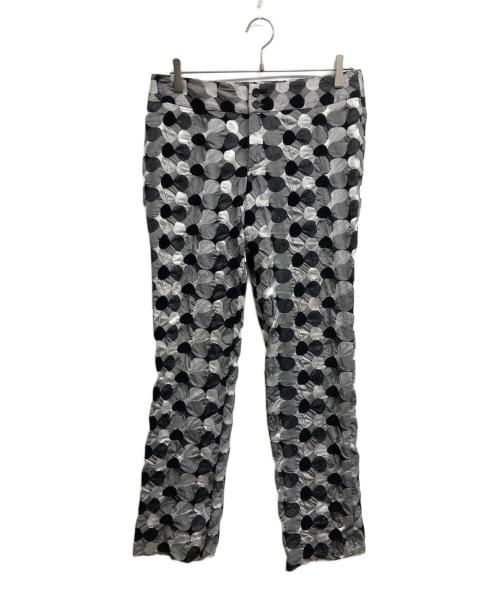 ISSEY MIYAKE（イッセイミヤケ）ISSEY MIYAKE (イッセイミヤケ) 総柄 デザインパンツ グレー サイズ:3の古着・服飾アイテム