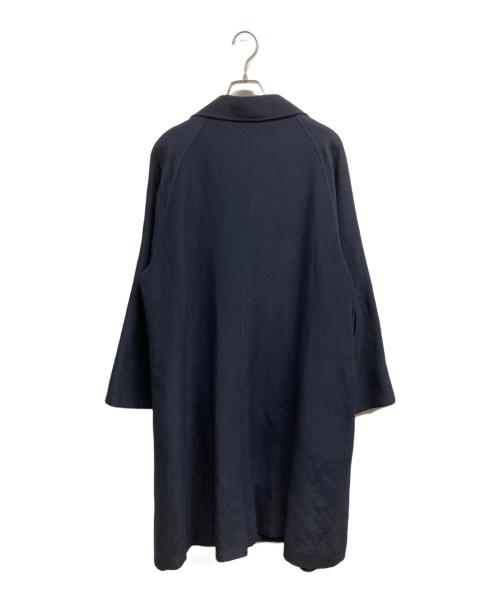 MACKINTOSH LONDON（マッキントッシュ ロンドン）MACKINTOSH LONDON (マッキントッシュ ロンドン) アセテートコットンダブルクロスコート ネイビー サイズ:44の古着・服飾アイテム