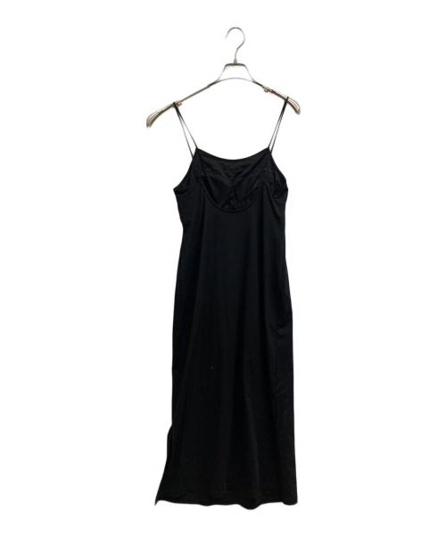 FRAMeWORK（フレームワーク）FRAMeWORK (フレームワーク) EMILY WEEK (エミリーウィーク) カップ付き Jerseyキャミワンピース ブラック サイズ:36の古着・服飾アイテム