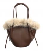 Snidelスナイデル）の古着「ファーバケットバッグ」｜ブラック