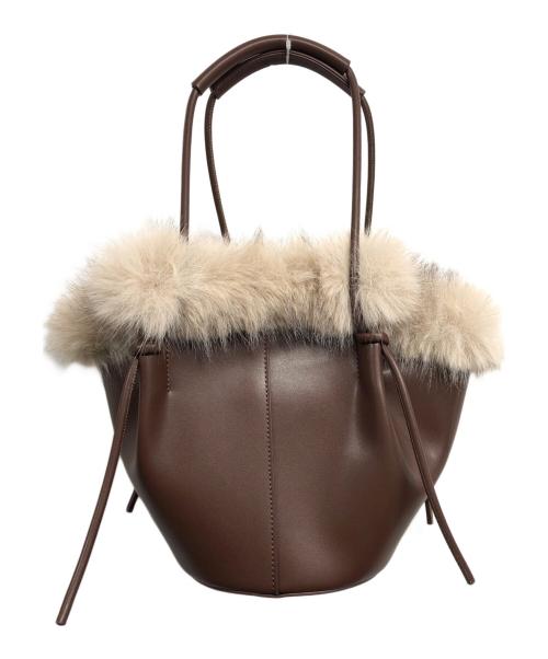 Snidel（スナイデル）Snidel (スナイデル) ファーバケットバッグ ブラックの古着・服飾アイテム