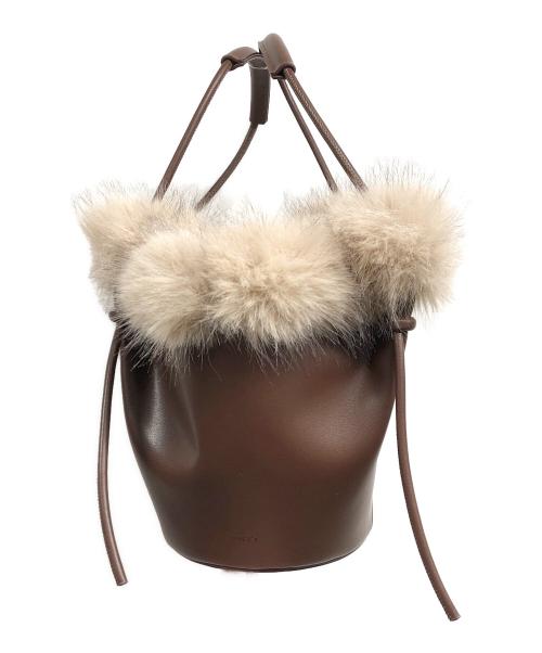 Snidel（スナイデル）Snidel (スナイデル) ファーバケットバッグ ブラックの古着・服飾アイテム