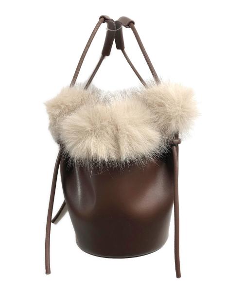 Snidel（スナイデル）Snidel (スナイデル) ファーバケットバッグ ブラックの古着・服飾アイテム