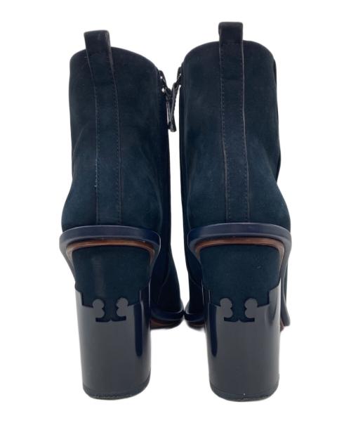 TORY BURCH（トリーバーチ）TORY BURCH (トリーバーチ) スウェードヒールブーツ ネイビー サイズ:8Mの古着・服飾アイテム