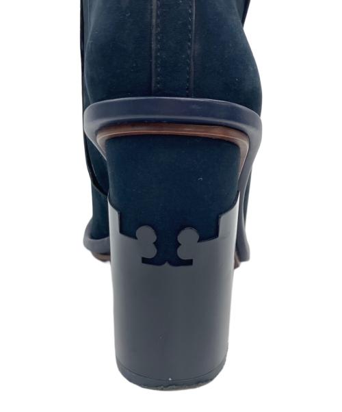 TORY BURCH（トリーバーチ）TORY BURCH (トリーバーチ) スウェードヒールブーツ ネイビー サイズ:8Mの古着・服飾アイテム