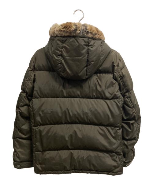 BURBERRY BLACK LABEL（バーバリーブラックレーベル）BURBERRY BLACK LABEL (バーバリーブラックレーベル) ラビットファー付きダウンジャケット カーキ サイズ:Lの古着・服飾アイテム