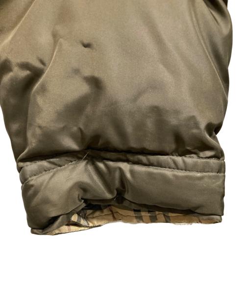 BURBERRY BLACK LABEL（バーバリーブラックレーベル）BURBERRY BLACK LABEL (バーバリーブラックレーベル) ラビットファー付きダウンジャケット カーキ サイズ:Lの古着・服飾アイテム