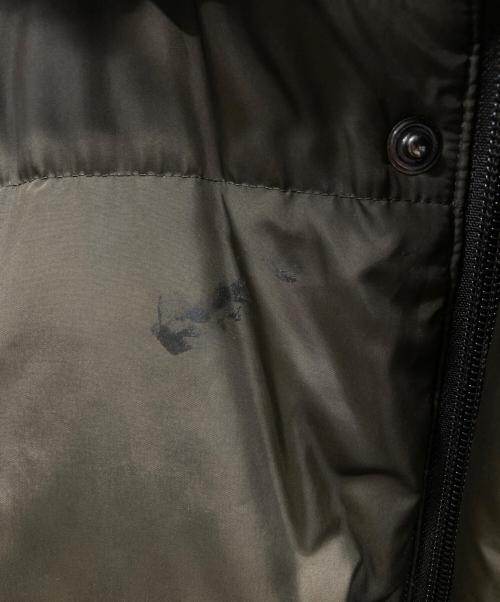 BURBERRY BLACK LABEL（バーバリーブラックレーベル）BURBERRY BLACK LABEL (バーバリーブラックレーベル) ラビットファー付きダウンジャケット カーキ サイズ:Lの古着・服飾アイテム