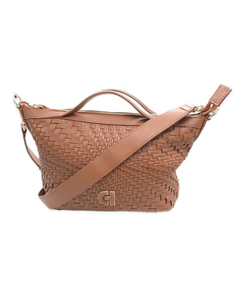 COLE HAAN（コールハーン）COLE HAAN (コールハーン) レザー2WAYバッグ ブラウンの古着・服飾アイテム