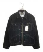 CAMPHOR WOOD×Wranglerカンファーウッド×ラングラー）の古着「custom 2way flocky trucker jacket」｜ブラック