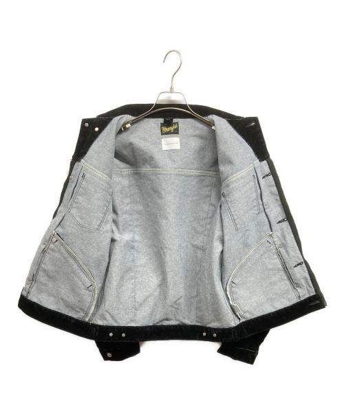 CAMPHOR WOOD（カンファーウッド）camphor wood (カンファーウッド) Wrangler (ラングラー) custom 2way flocky trucker jacket ブラック サイズ:M 未使用品の古着・服飾アイテム