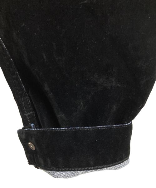 CAMPHOR WOOD（カンファーウッド）camphor wood (カンファーウッド) Wrangler (ラングラー) custom 2way flocky trucker jacket ブラック サイズ:M 未使用品の古着・服飾アイテム