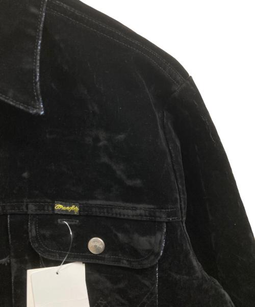 CAMPHOR WOOD（カンファーウッド）camphor wood (カンファーウッド) Wrangler (ラングラー) custom 2way flocky trucker jacket ブラック サイズ:M 未使用品の古着・服飾アイテム