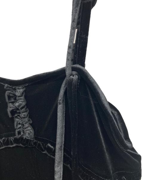 merry jenny（メリージェニー）merry jenny (メリージェニー) コルセットベロアミニワンピース ブラック サイズ:F 未使用品の古着・服飾アイテム