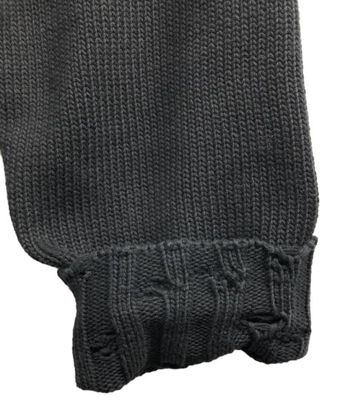 MARNI（マルニ）MARNI (マルニ) 25SS ダメージ加工 ニットパーカー ブラック サイズ:46 未使用品の古着・服飾アイテム
