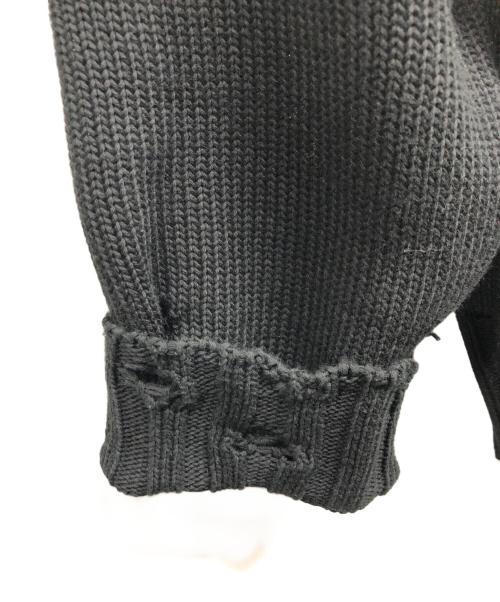 MARNI（マルニ）MARNI (マルニ) 25SS ダメージ加工 ニットパーカー ブラック サイズ:46 未使用品の古着・服飾アイテム