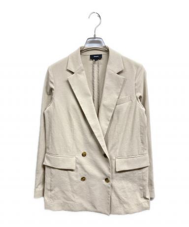 中古・古着通販】theory (セオリー) ダブルジャケット ベージュ