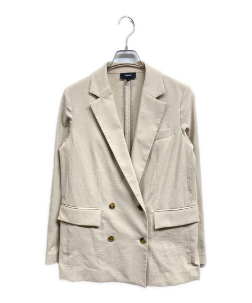 theory（セオリー）theory (セオリー) ダブルジャケット ベージュの古着・服飾アイテム
