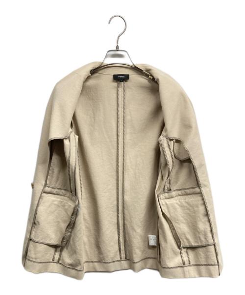 theory（セオリー）theory (セオリー) ダブルジャケット ベージュの古着・服飾アイテム