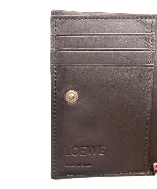 LOEWE（ロエベ）LOEWE (ロエベ) パズル スリム コンパクトウォレット ブラウン×ネイビーの古着・服飾アイテム