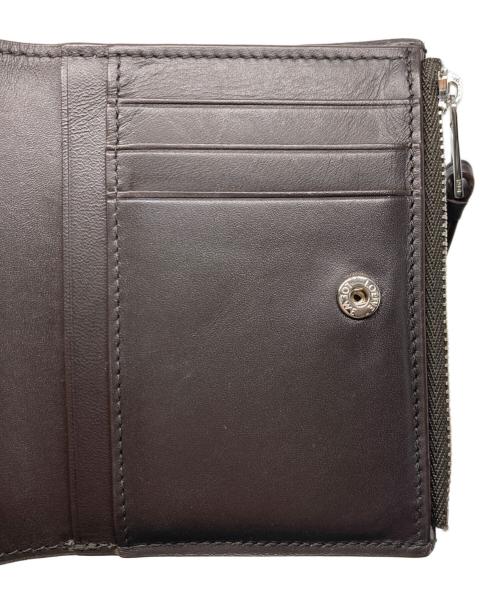 LOEWE（ロエベ）LOEWE (ロエベ) パズル スリム コンパクトウォレット ブラウン×ネイビーの古着・服飾アイテム