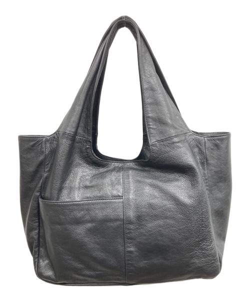 ear PAPILLONNER（イアパピヨネ）ear PAPILLONNER (イアパピヨネ) 猫デザインレザートートバッグ ブラックの古着・服飾アイテム