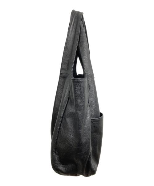 ear PAPILLONNER（イアパピヨネ）ear PAPILLONNER (イアパピヨネ) 猫デザインレザートートバッグ ブラックの古着・服飾アイテム