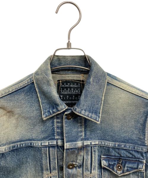 KURO（クロ）KURO (クロ) Denim Jacket Vintage Wash 03 インディゴ 未使用品の古着・服飾アイテム