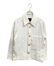 CABAN（キャバン）の古着「ストレッチコーデュロイ シャツブルゾン」｜ホワイト