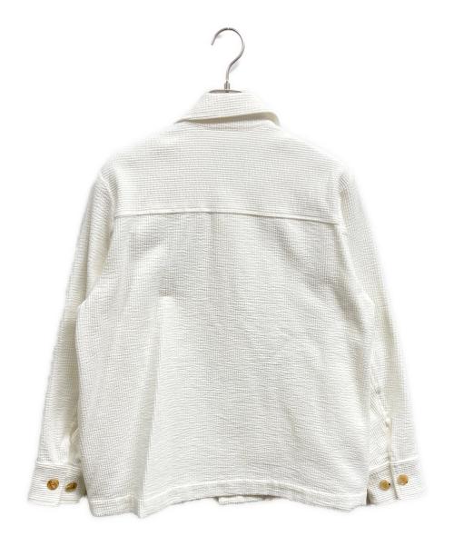 CABAN（キャバン）CABaN (キャバン) ストレッチコーデュロイ シャツブルゾン ホワイト サイズ:Freeの古着・服飾アイテム