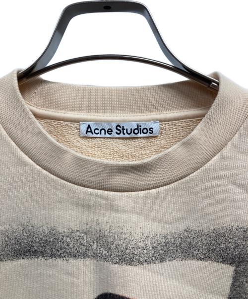 Acne studios（アクネ ストゥディオス）Acne studios (アクネ ストゥディオス) プリントスウェット ベージュ サイズ:XSの古着・服飾アイテム