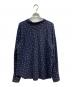 LOEFF (ロエフ) ドット バックリボン ハイネックブラウス ネイビー サイズ:ＦＲＥＥ：8000円