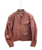 NANKAIナンカイ）の古着「レザージャケット」｜ブラウン