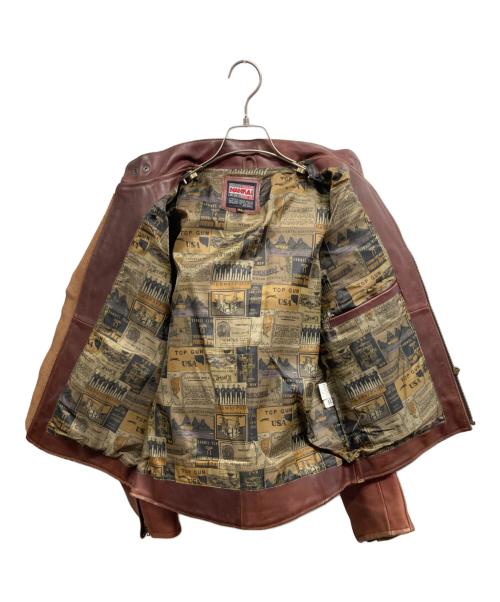 NANKAI（ナンカイ）NANKAI (ナンカイ) レザージャケット ブラウン サイズ:XLの古着・服飾アイテム