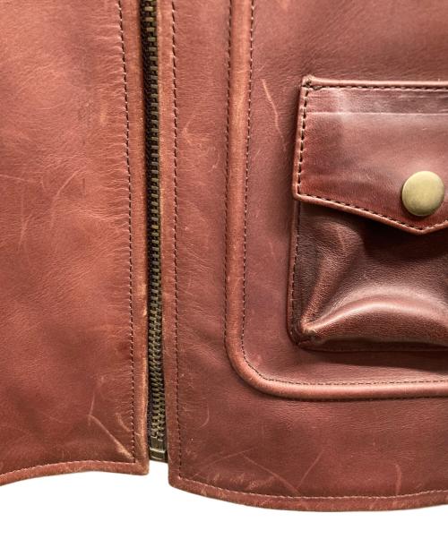 NANKAI（ナンカイ）NANKAI (ナンカイ) レザージャケット ブラウン サイズ:XLの古着・服飾アイテム