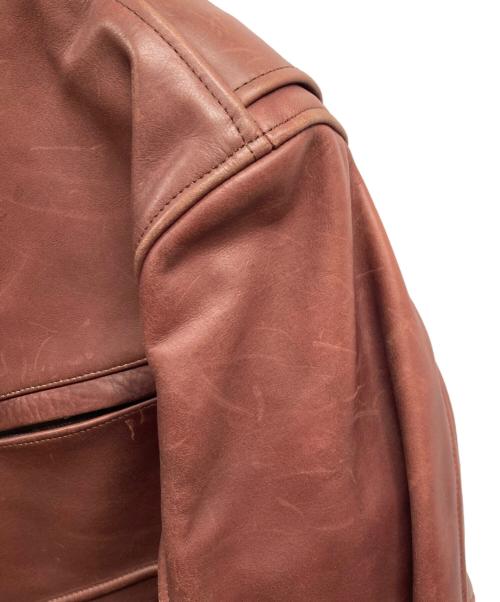 NANKAI（ナンカイ）NANKAI (ナンカイ) レザージャケット ブラウン サイズ:XLの古着・服飾アイテム