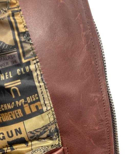 NANKAI（ナンカイ）NANKAI (ナンカイ) レザージャケット ブラウン サイズ:XLの古着・服飾アイテム