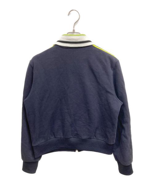 LACOSTE（ラコステ）LACOSTE (ラコステ) ショルダーニットテーピング ショートトラックジャケット ブラック サイズ:40の古着・服飾アイテム