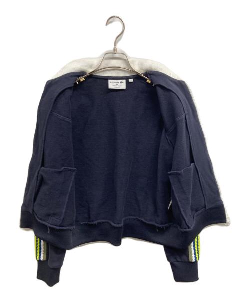 LACOSTE（ラコステ）LACOSTE (ラコステ) ショルダーニットテーピング ショートトラックジャケット ブラック サイズ:40の古着・服飾アイテム