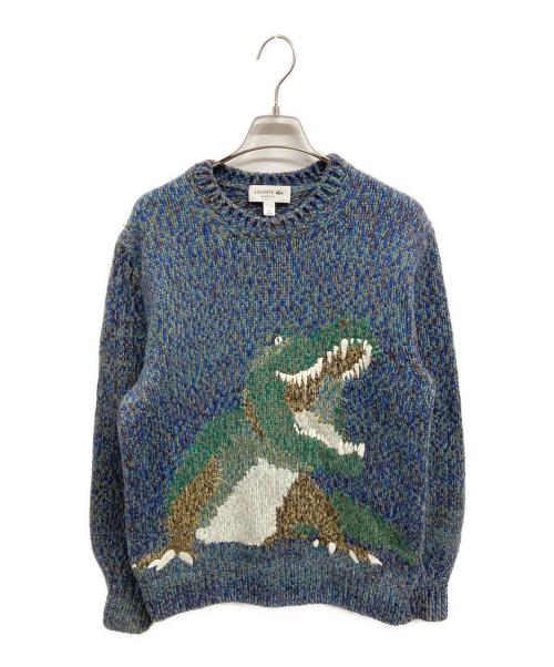 LACOSTE（ラコステ）LACOSTE (ラコステ) ワニニッティングヘビーウェイトセーター グリーン サイズ:Mの古着・服飾アイテム