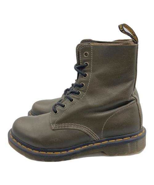 Dr.Martens（ドクターマーチン）Dr.Martens (ドクターマーチン) 8ホールブーツ グリーン サイズ:38の古着・服飾アイテム