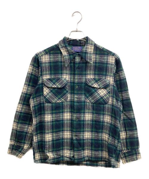 PENDLETON（ペンドルトン）PENDLETON (ペンドルトン) 70sボードシャツ グリーン サイズ:Mの古着・服飾アイテム