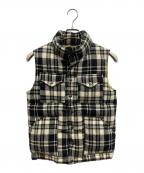 THE NORTHFACE PURPLELABEL×Harris Tweedザ・ノースフェイス パープルレーベル×ハリスツイード）の古着「ハリスツィードシェラベスト」｜ブラック×ベージュ