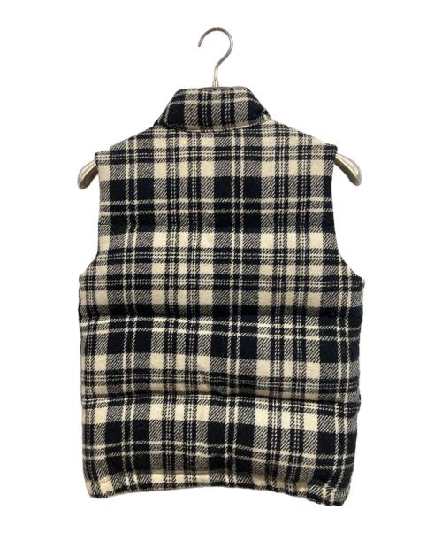 THE NORTHFACE PURPLELABEL（ザ・ノースフェイス パープルレーベル）THE NORTHFACE PURPLELABEL (ザ・ノースフェイス パープルレーベル) Harris Tweed (ハリスツイード) ハリスツィードシェラベスト ブラック×ベージュ サイズ:WSの古着・服飾アイテム