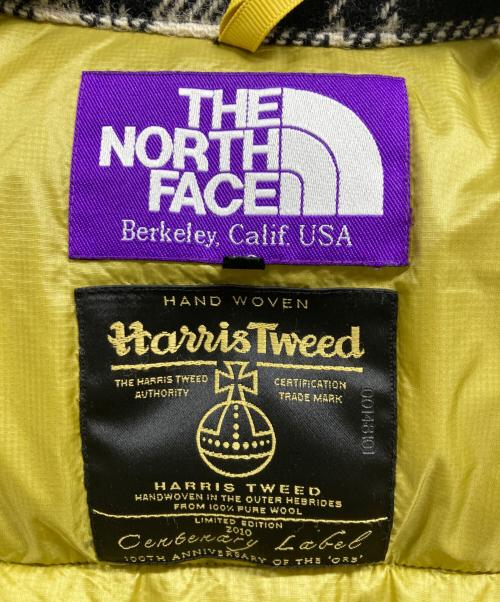THE NORTHFACE PURPLELABEL（ザ・ノースフェイス パープルレーベル）THE NORTHFACE PURPLELABEL (ザ・ノースフェイス パープルレーベル) Harris Tweed (ハリスツイード) ハリスツィードシェラベスト ブラック×ベージュ サイズ:WSの古着・服飾アイテム