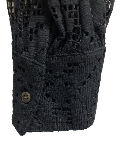 feerique（フィーリック）feerique (フィーリック) スクエアレーススキッパーワンピース ブラック サイズ:2の古着・服飾アイテム